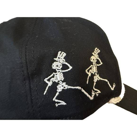 Grateful Dead Hat Cap Snap Back Black Steal Your Face Embroidered Rope Mens Rock - Picture 3 of 4